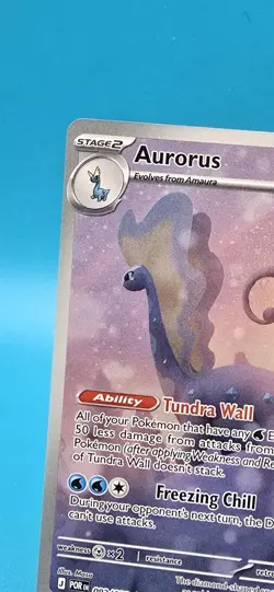 Pokemon Aurorus 092/091 Perfect Order 170 HP Tundra Wall Freezing Chill Card/#2 - Image 2