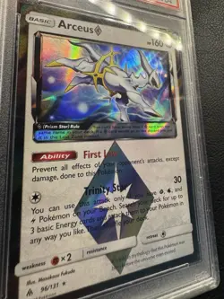 2018 Pokemon Arceus Prism Star Holo PSA 9 Sm-Forbidden Light - Image 3