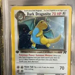 1st Edition Dark Dragonite Team Rocket Holo SWIRL 🌀PSA 10 Pokemon 2000 #5 - Image 4