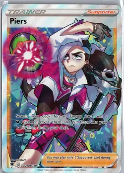 Piers TG28/TG30 Trainer Gallery Pokemon Card - SWSH Brilliant Stars HP - Image 1