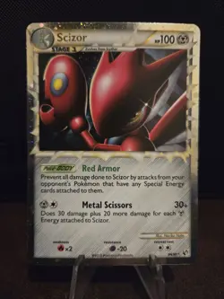 Pokemon TCG Scizor Prime 84/90 HGSS Undaunted Ultra Rare Holo 🌟🌟🌟 2010 - Image 1