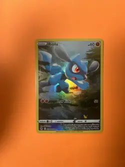 Pokemon Riolu GG26/GG70 Crown Zenith Galarian Gallery Ultra Rare Full Art Holo - Image 1