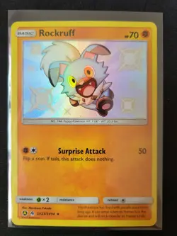 Rockruff Shiny Holo Rare - SV23/SV94 Hidden Fates - Shiny Vault Pokemon M/NM - Image 1