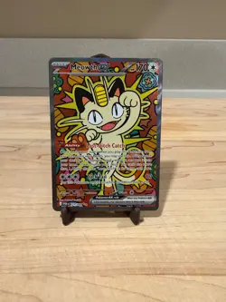 Pokemon TCG Meowth EX 121/88 SIR Special Illustration Rare Perfect Order - Image 1