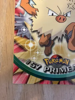 1999 Topps Pokemon #57 Primeape TV Animation Card Black Logo - Image 2