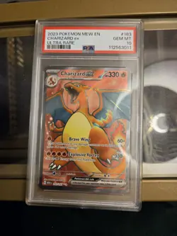 Pokemon TCG Charizard ex Ultra Rare Holo PSA 10 183/165 Scarlet & Violet 151 - Image 1