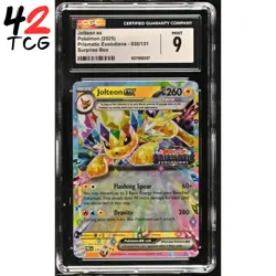 CGC Mint 10 Jolteon ex 030/131 Pokemon Prismatic Evolutions Stamp PRE EN - Image 1