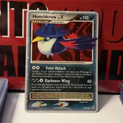Pokemon Honchkrow LV.X 132/132 Secret Wonders Holo Rare LV.X - Image 1