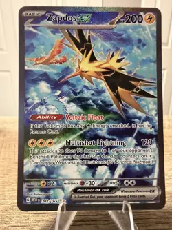 Pokemon TCG Zapdos EX 202/165 Scarlet & Violet 151 Sir English NM Condition - Image 1