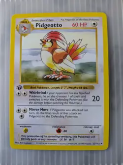 Pokemon Pidgeotto 22/102 1st Edition Shadowless - Image 1