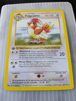 Pokemon Pidgeotto 22/102 1st Edition Shadowless - Image 2