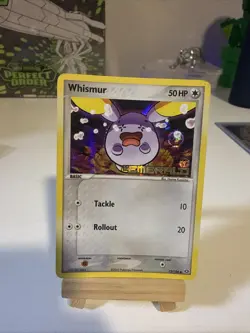 Pokemon Whismur 73/106 Reverse Holo Stamped EX Emerald Card MP Condition - Image 1