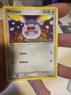 Pokemon Whismur 73/106 Reverse Holo Stamped EX Emerald Card MP Condition - Image 3