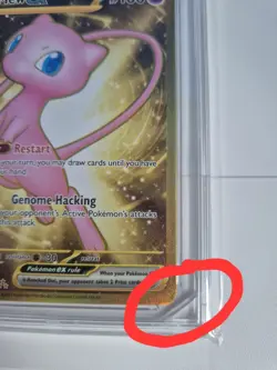ACE 9 Pokemon Mew EX 205/165 Gold 151 English Graded Card Matching Label - Image 3