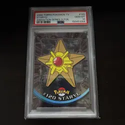 STARYU - 2000 Topps Pokemon Series 3 - BLUE LABEL - FOIL - PSA 10 - POP 5! 🔥🔥 - Image 1