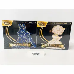 Pokemon TCG Mega Evolution Elite Trainer Box ETB Lucario and Gardevoir Set of 2 - Image 1