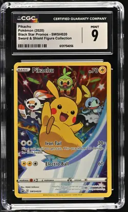 Pikachu SWSH020 Sword & Shield Figure Collection Pokemon CGC 9 Mint *056 - Image 1