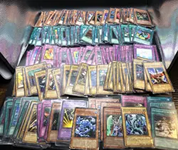 Yugioh TCG 1996 Huge 290 Mixed Lot Playing Cards Miscuts Blue-Eyes White Dragon - Image 1