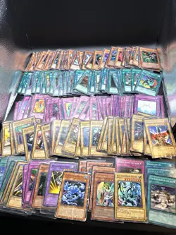 Yugioh TCG 1996 Huge 290 Mixed Lot Playing Cards Miscuts Blue-Eyes White Dragon - Image 2