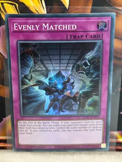 Yu-Gi-Oh! EVENLY MATCHED RA01-EN074 Super Rare 1st Edition - Image 1