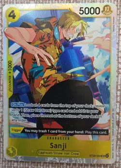 Sanji ST29-004 X2 Starter Deck One Piece Card English SR egghead - Image 2