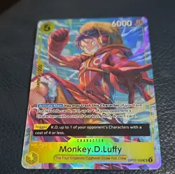 Namco One Piece Monkey.D.Luffy OP07-109 Super Rare Promotion Full Art Foil EN - Image 1