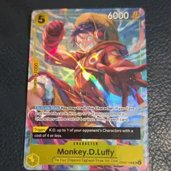 Namco One Piece Monkey.D.Luffy OP07-109 Super Rare Promotion Full Art Foil EN - Image 2