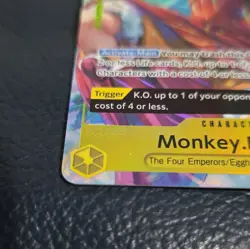Namco One Piece Monkey.D.Luffy OP07-109 Super Rare Promotion Full Art Foil EN - Image 5