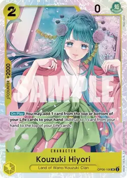 OP06-106 Kouzuki Hiyori English SR One Piece TCG Card Game - Image 2