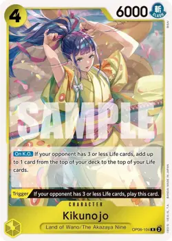 OP06-104 Kikunojo English R One Piece TCG Card Game - Image 2