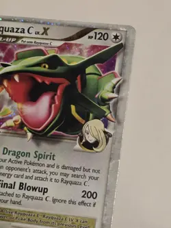 2009 Pokemon TCG Rayquaza C LV.X Holo Promo Card Diamond and Pearl --HP/Damaged - Image 2