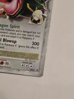 2009 Pokemon TCG Rayquaza C LV.X Holo Promo Card Diamond and Pearl --HP/Damaged - Image 3