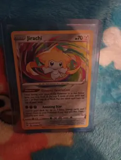 2022 Baslc Jirachi Reverse Hollow Pokemon Trading Card Game - Image 1