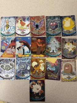 Pokemon Topps Holo Bundle Mp Condition 16 Cards - Image 1
