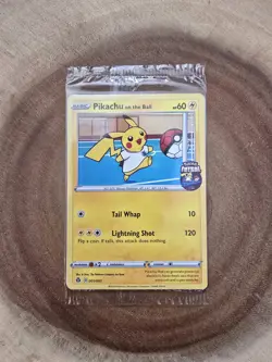 Pikachu on the Ball Pokemon Promo Card – Factory Sealed - Image 1
