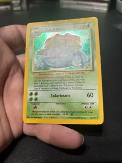 Pokemon TCG Venusaur Base Set Holo Unlimited Rare Card 15/102 MP - Image 4