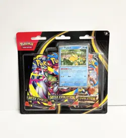 2025 Pokemon TCG Mega Evolution 3 Pack Blister With Psyduck Promo Card - Image 2