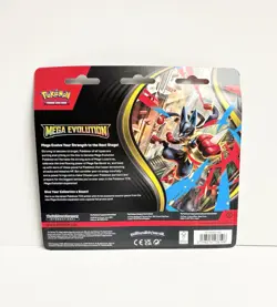 2025 Pokemon TCG Mega Evolution 3 Pack Blister With Psyduck Promo Card - Image 3