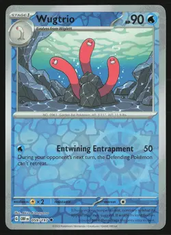 SV03: Obsidian Flames Wugtrio #059/197 Reverse Holo Pokemon Card - Image 1