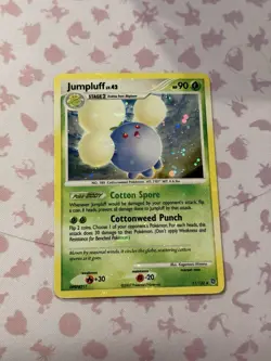 [Holo Bleed Error] Pokemon Card Jumpluff Holo Rare (11/132) DP Secret Wonders LP - Image 1