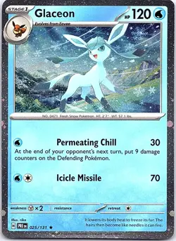 Glaceon - (Cosmos Holo) Holo Rare Miscellaneous Cards & Products 025/131 NM - Image 1