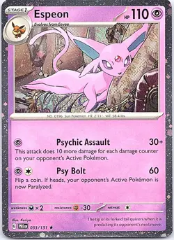 Espeon - (Cosmos Holo) Holo Rare Miscellaneous Cards & Products 033/131 NM - Image 1
