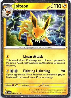 Jolteon - (Cosmos Holo) Holo Rare Miscellaneous Cards & Products 029/131 NM - Image 1