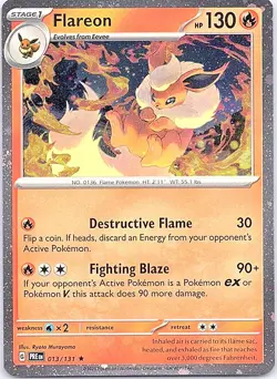 Flareon - (Cosmos Holo) Holo Rare Miscellaneous Cards & Products 013/131 NM - Image 1
