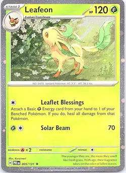 Leafeon - (Cosmos Holo) Holo Rare Miscellaneous Cards & Products 005/131 NM - Image 1