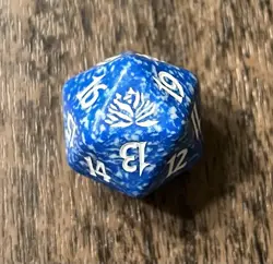 Magic The Gathering MTG Black Lotus Spindown Beatdown Life Counter Blue Die - Image 2