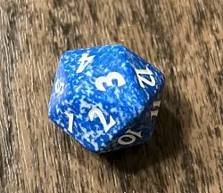 Magic The Gathering MTG Black Lotus Spindown Beatdown Life Counter Blue Die - Image 5