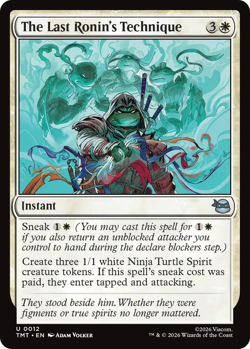 MTG magic 1x The Last Ronin's Technique (M/NM) Teenage Mutant Ninja Turtles - Image 1