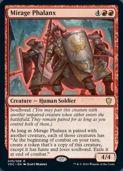 1 x Mirage Phalanx - Commander: Innistrad: Crimson Vow - NM-Mint - MTG - Image 1