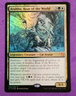 MTG Magic The Gathering - Arahbo, Roar of the World - Commander 2017 [FOIL] NM - Image 1